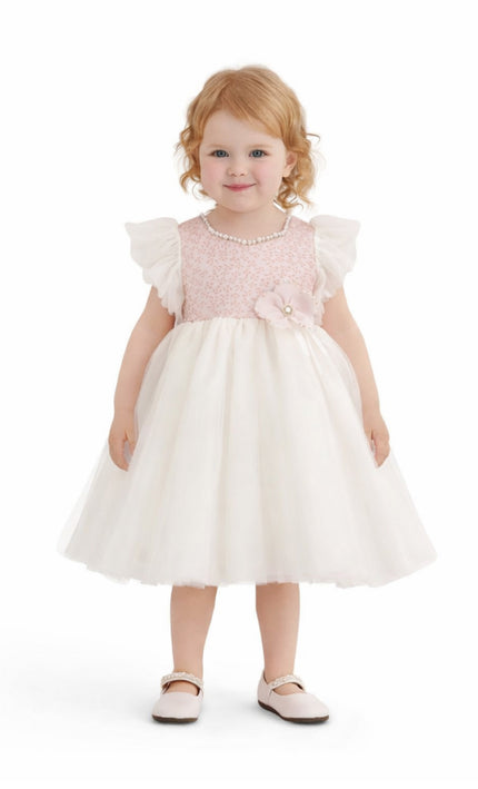 tulleen Pink Oaklyn Sequin Tulle Occasion Dress for birthdays, weddings, or other formal celebrations