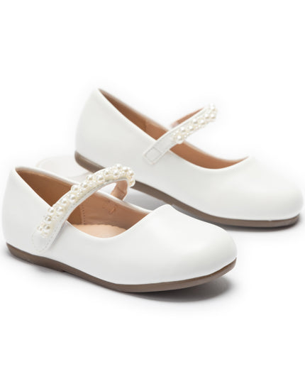 kids atelier tulleen White Ophelia Pearl Shoes