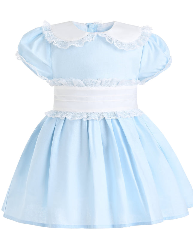 kids atelier tulleen Light Blue Odette Bow-Back Dress