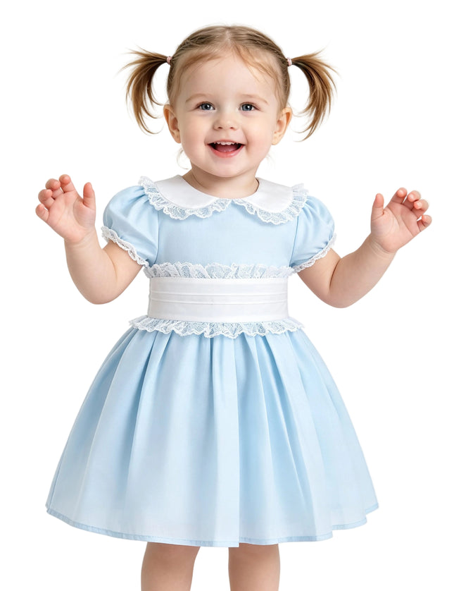kids atelier tulleen Light Blue Odette Bow-Back Dress