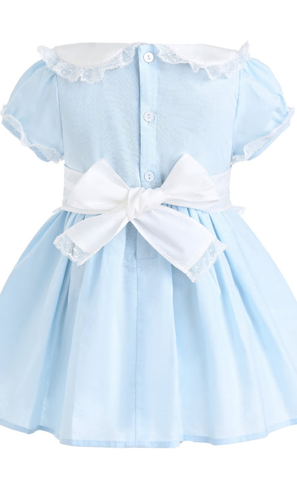 kids atelier tulleen Light Blue Odette Bow-Back Dress