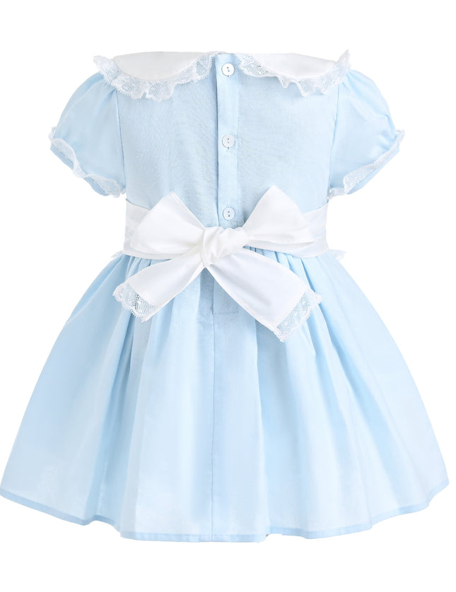 kids atelier tulleen Light Blue Odette Bow-Back Dress