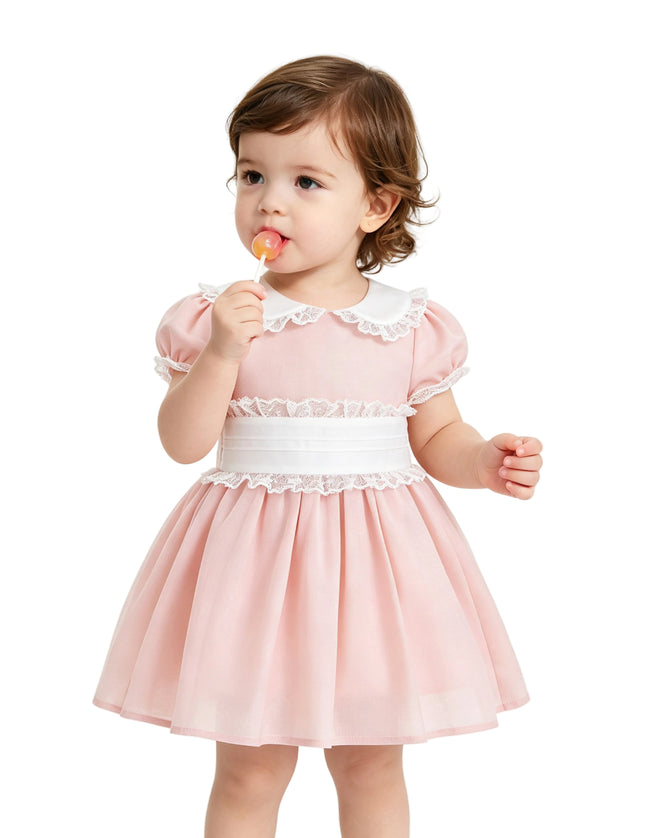 kids atelier tulleen Light Pink Odette Bow-Back Dress