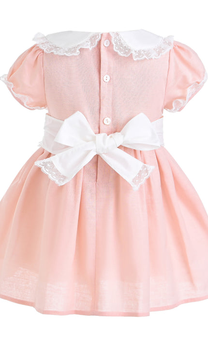 kids atelier tulleen Light Pink Odette Bow-Back Dress