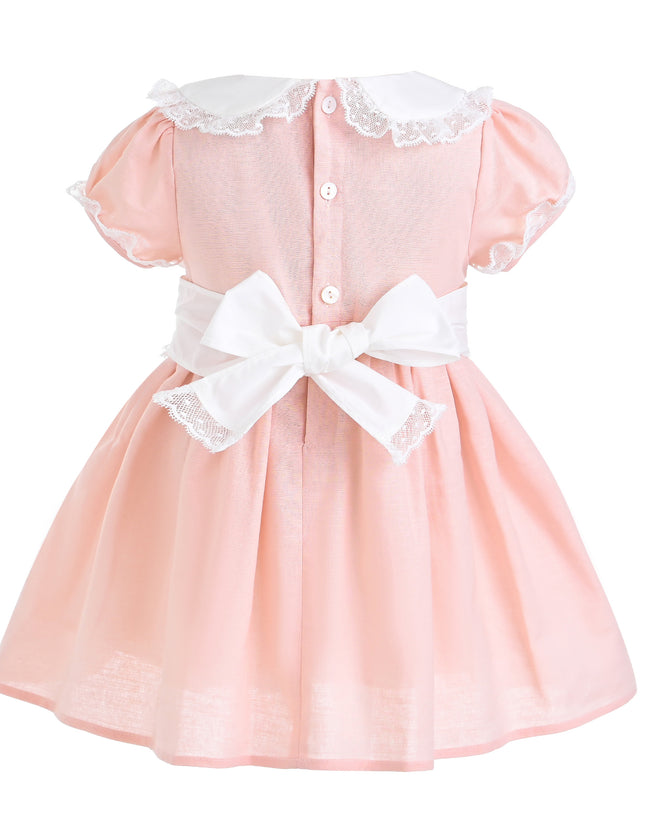 kids atelier tulleen Light Pink Odette Bow-Back Dress
