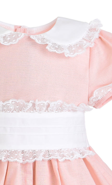 kids atelier tulleen Light Pink Odette Bow-Back Dress