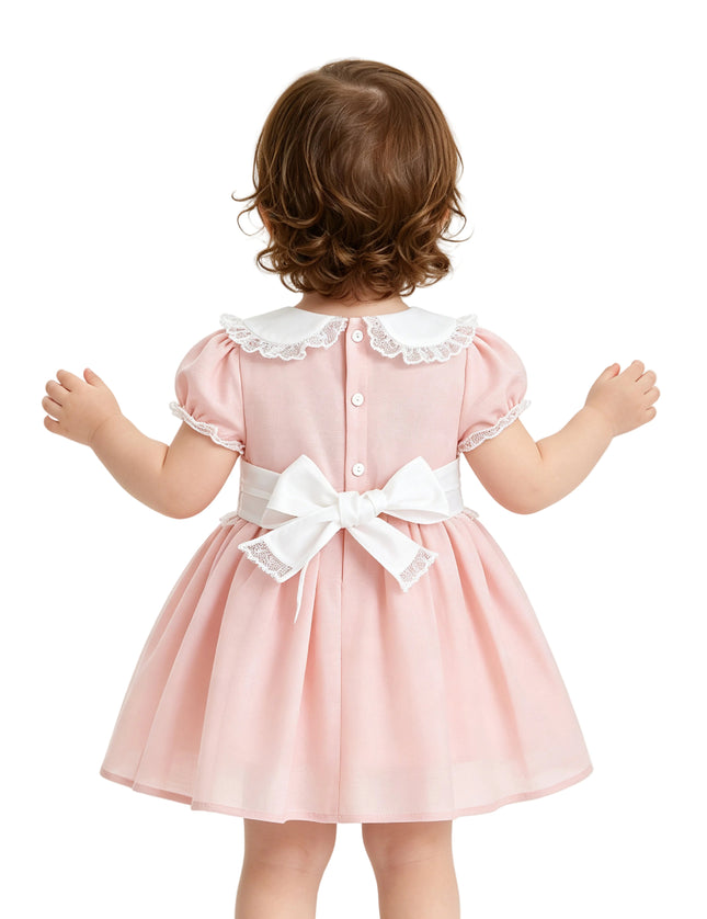 kids atelier tulleen Light Pink Odette Bow-Back Dress
