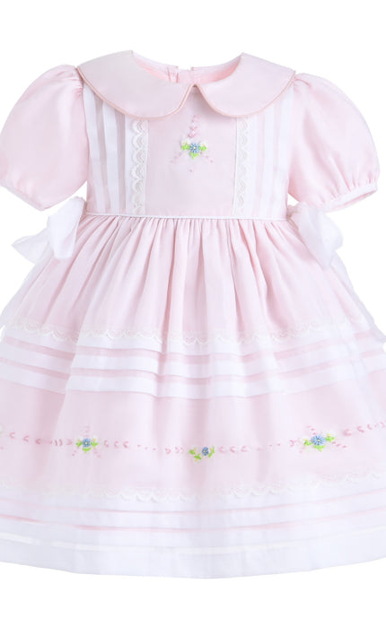 kids atelier tulleen Light Pink Rosabelle Embroidered Dress