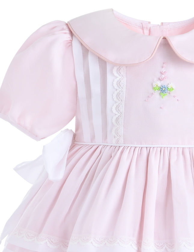 kids atelier tulleen Light Pink Rosabelle Embroidered Dress
