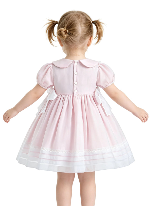 kids atelier tulleen Light Pink Rosabelle Embroidered Dress