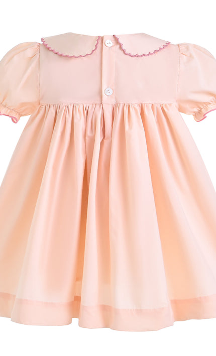 kids atelier tulleen Light Pink Arlette Smocked Dress