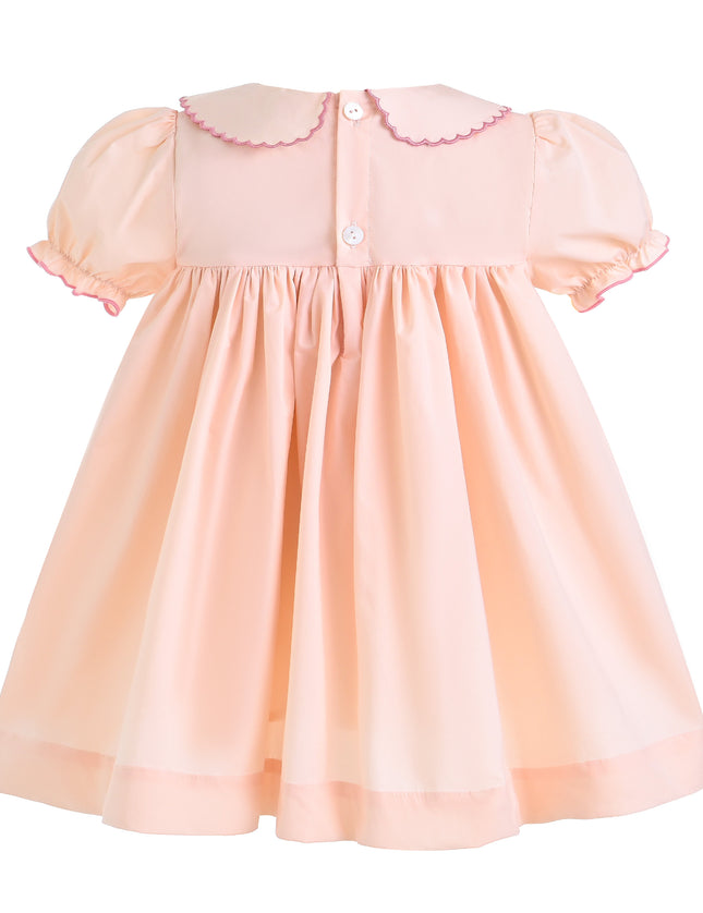 kids atelier tulleen Light Pink Arlette Smocked Dress
