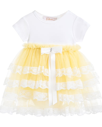 kids atelier tulleen Yellow Briony Tulle Dress