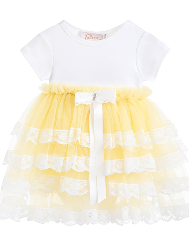 kids atelier tulleen Yellow Briony Tulle Dress