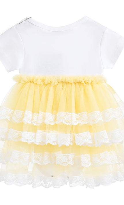 kids atelier tulleen Yellow Briony Tulle Dress