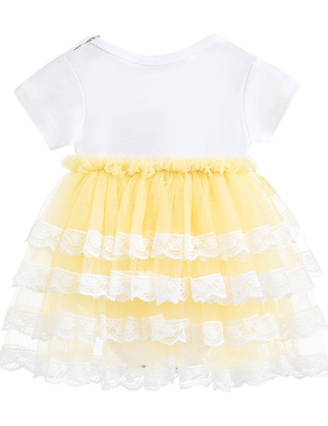 kids atelier tulleen Yellow Briony Tulle Dress