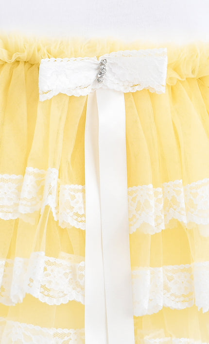 kids atelier tulleen Yellow Briony Tulle Dress