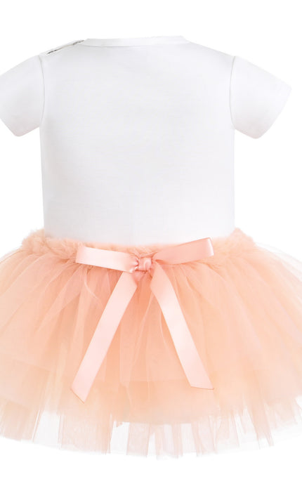 kids atelier tulleen Peach Reina Birthday Dress