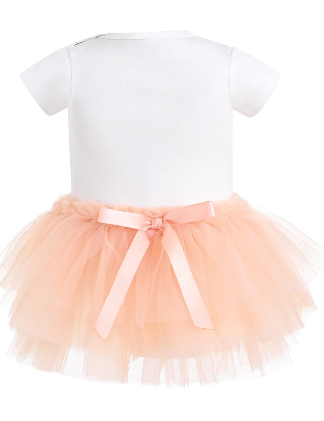 kids atelier tulleen Peach Reina Birthday Dress