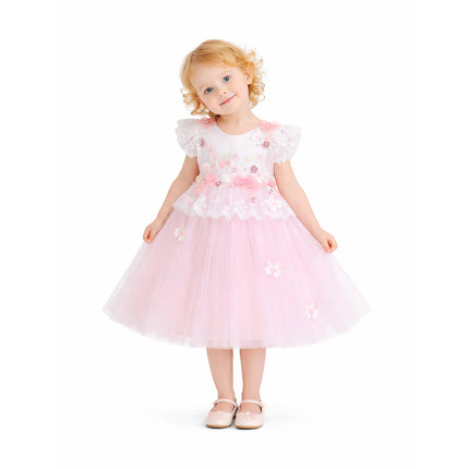 kids atelier Tulleen Pink Skyline Dress