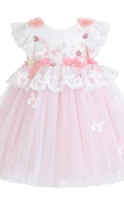kids atelier Tulleen Pink Skyline Dress