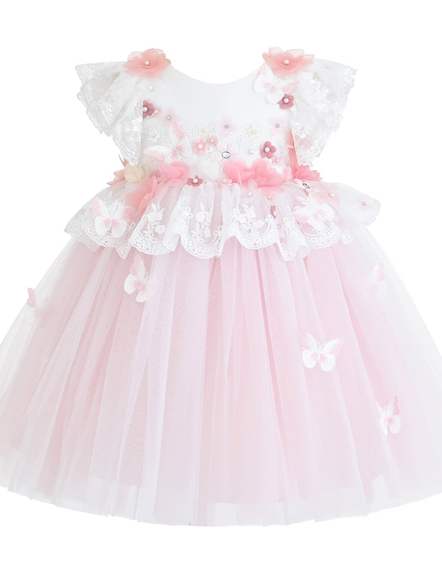 kids atelier Tulleen Pink Skyline Dress