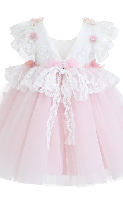 kids atelier Tulleen Pink Skyline Dress