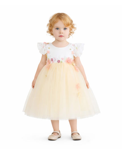 kids atelier Tulleen Yellow Madrone Fairy Dress