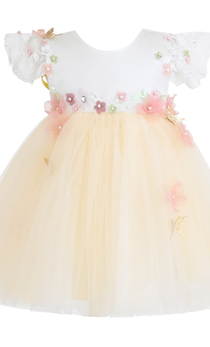 kids atelier Tulleen Yellow Madrone Fairy Dress