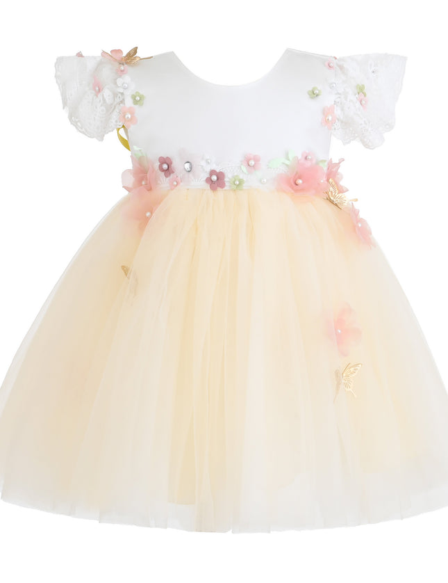 kids atelier Tulleen Yellow Madrone Fairy Dress