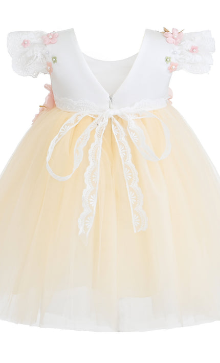 kids atelier Tulleen Yellow Madrone Fairy Dress