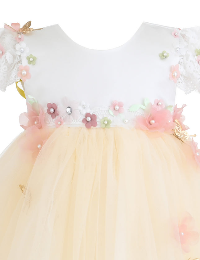 kids atelier Tulleen Yellow Madrone Fairy Dress