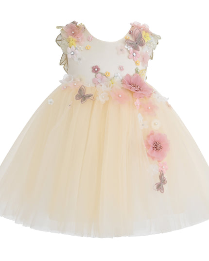 kids atelier tulleen Cream Rosslyn Dress