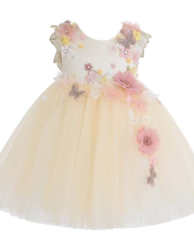 kids atelier tulleen Cream Rosslyn Dress