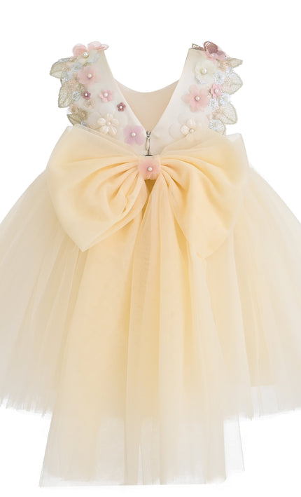 kids atelier tulleen Cream Rosslyn Dress