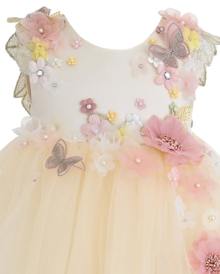 kids atelier tulleen Cream Rosslyn Dress