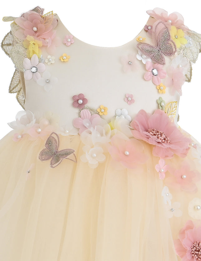 kids atelier tulleen Cream Rosslyn Dress