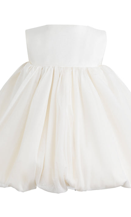 kids atelier tulleen Beige Aileen Bow Dress