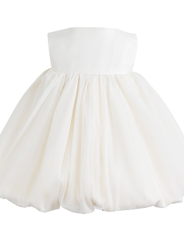 kids atelier tulleen Beige Aileen Bow Dress