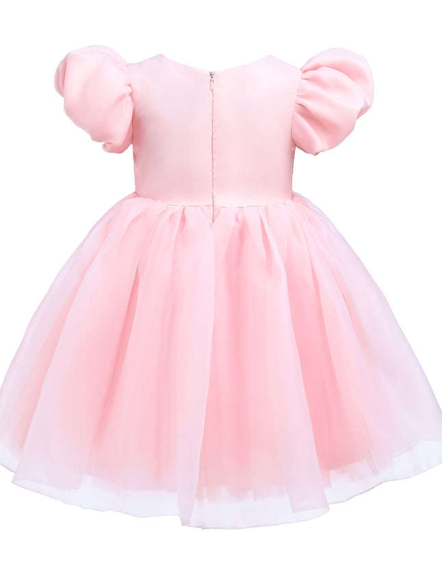 kids atelier tulleen Pink D'Amico Floral Teacup Dress