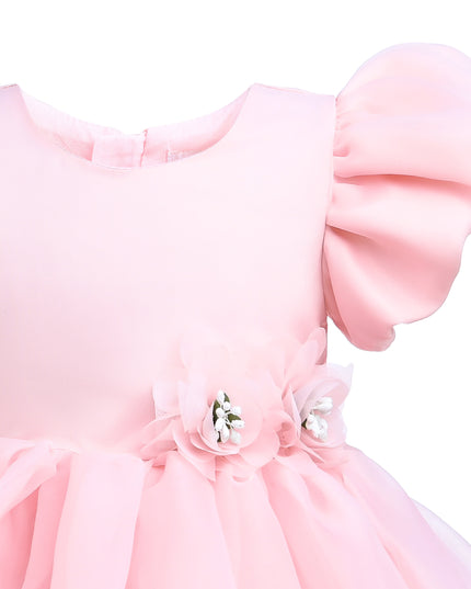 kids atelier tulleen Pink D'Amico Floral Teacup Dress