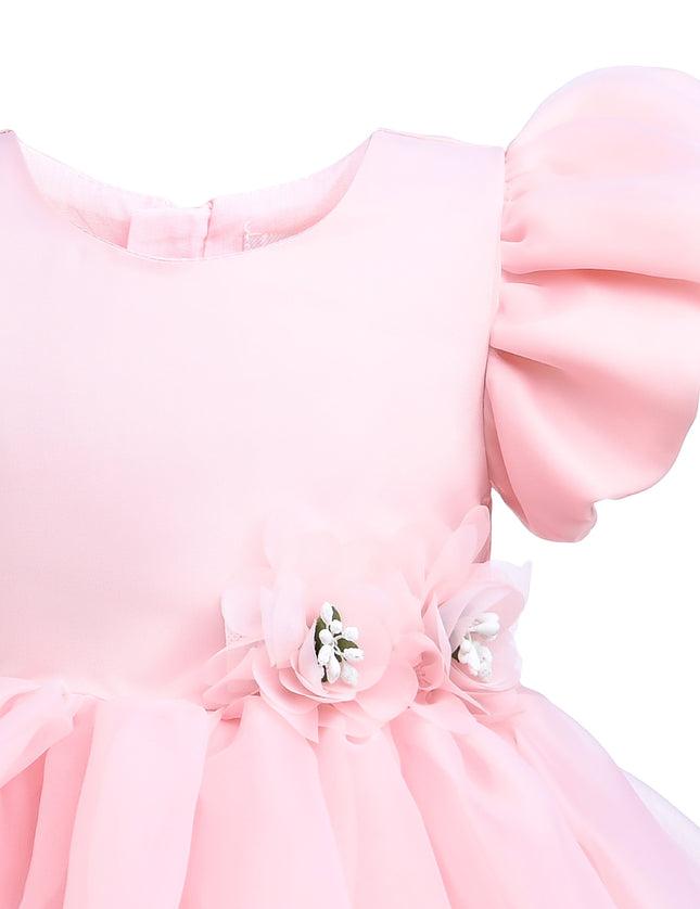 kids atelier tulleen Pink D'Amico Floral Teacup Dress