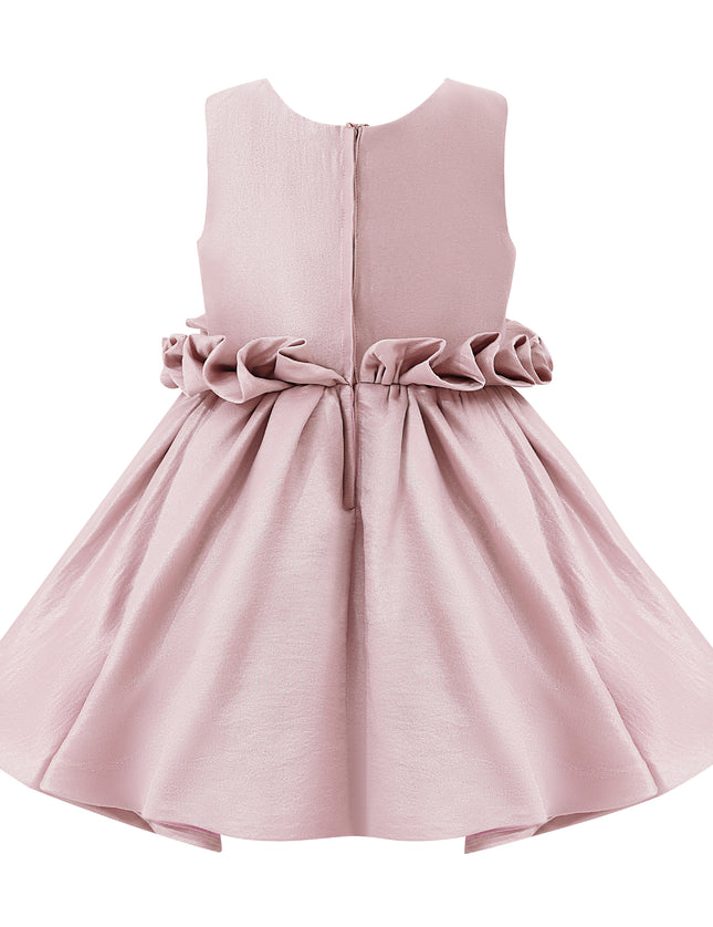 kids atelier tulleen Purple Ruffle Waist Formal Dress