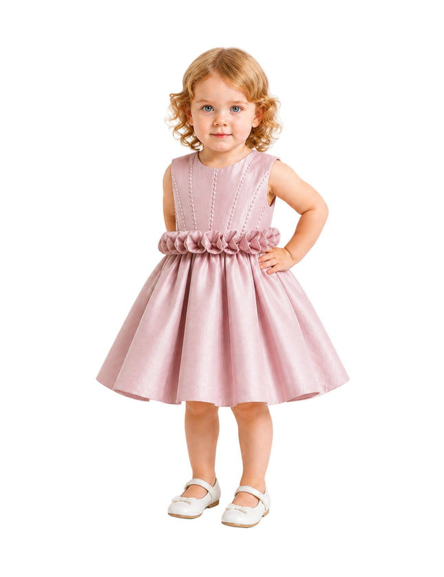 kids atelier tulleen Purple Ruffle Waist Formal Dress