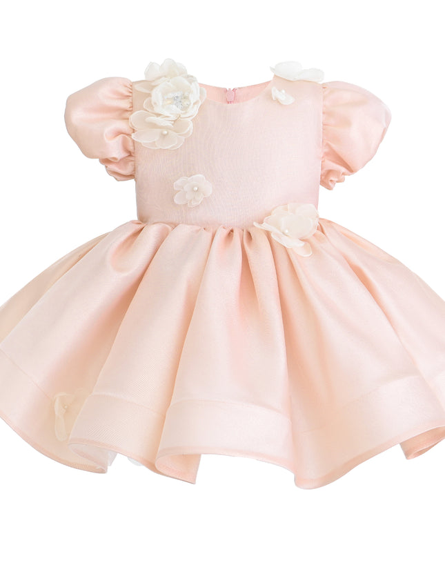 kids atelier Tulleen Pink Isolde Floral Dress