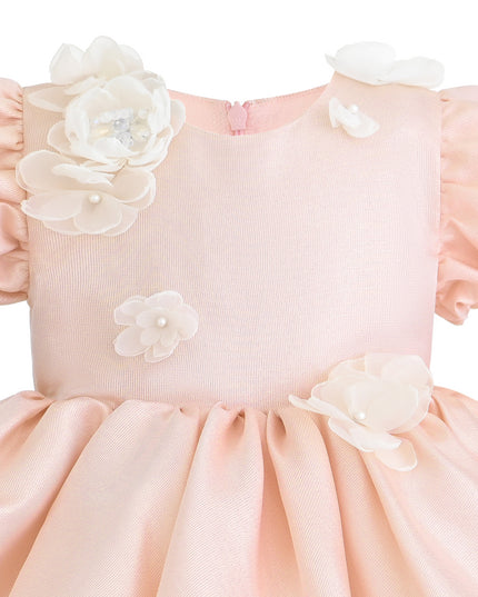 kids atelier Tulleen Pink Isolde Floral Dress