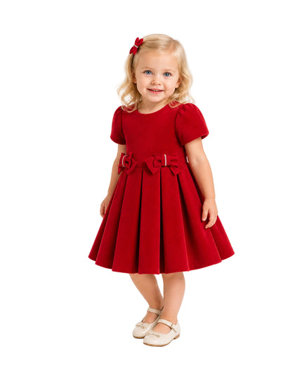 kids-atelier-tulleen-kid-girl-red-harleigh-double-bow-pleated-dress-t92213