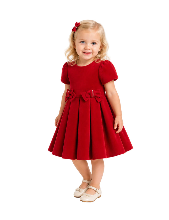 kids-atelier-tulleen-kid-girl-red-harleigh-double-bow-pleated-dress-t92213