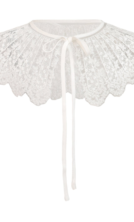 Kids atelier tulleen White Lace Ribbon Stole