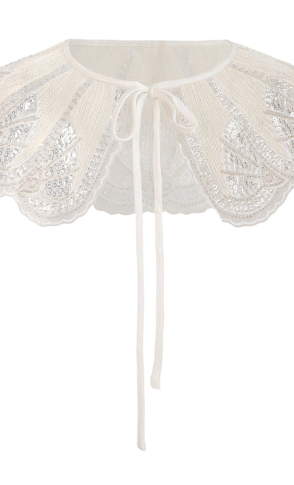 kids atelier tulleen  White Sequin Lace Stole